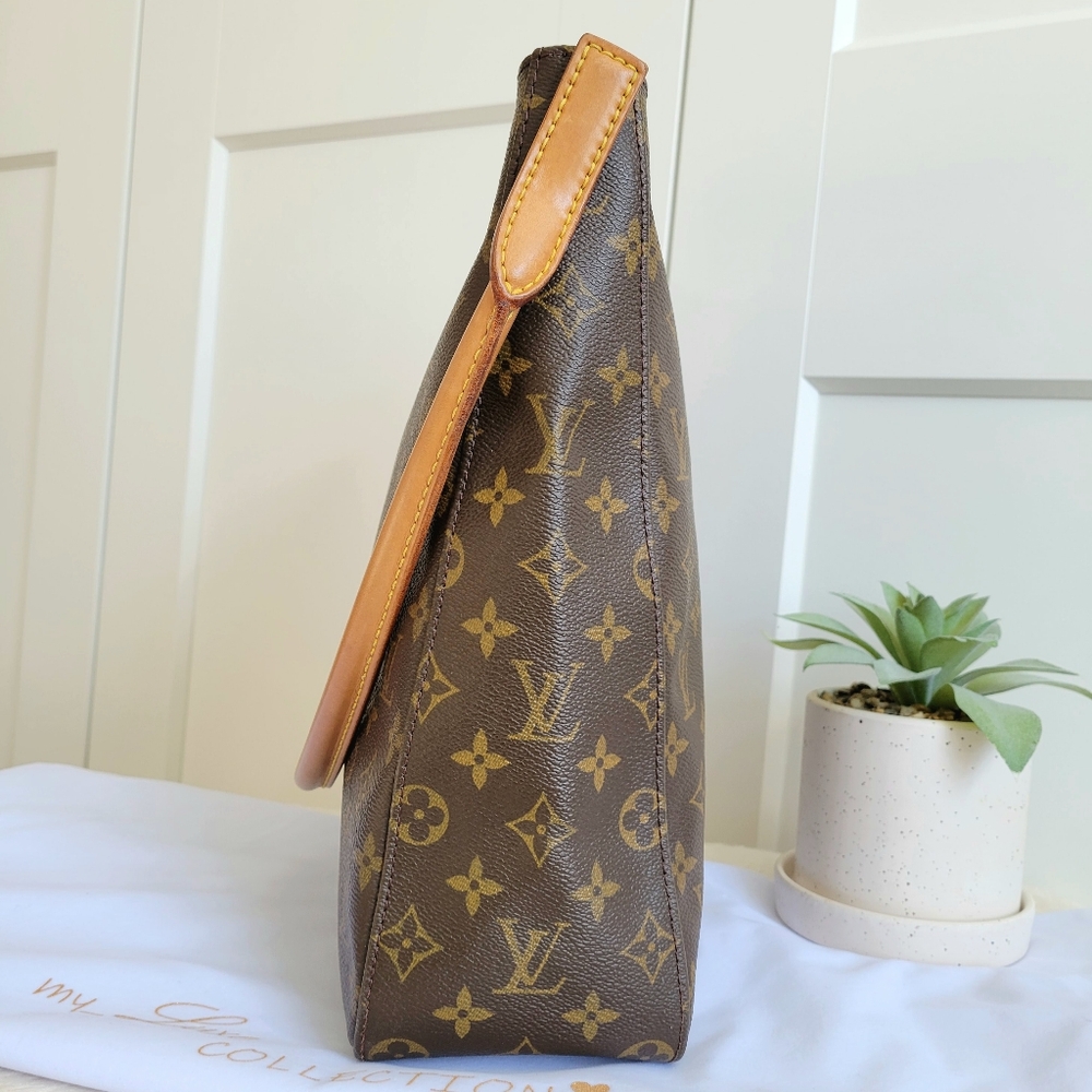 💕DISCONTINUED Very Rare Shoulder Bag LOUIS VUITTON Looping GM Monogram - Picture 14 of 15